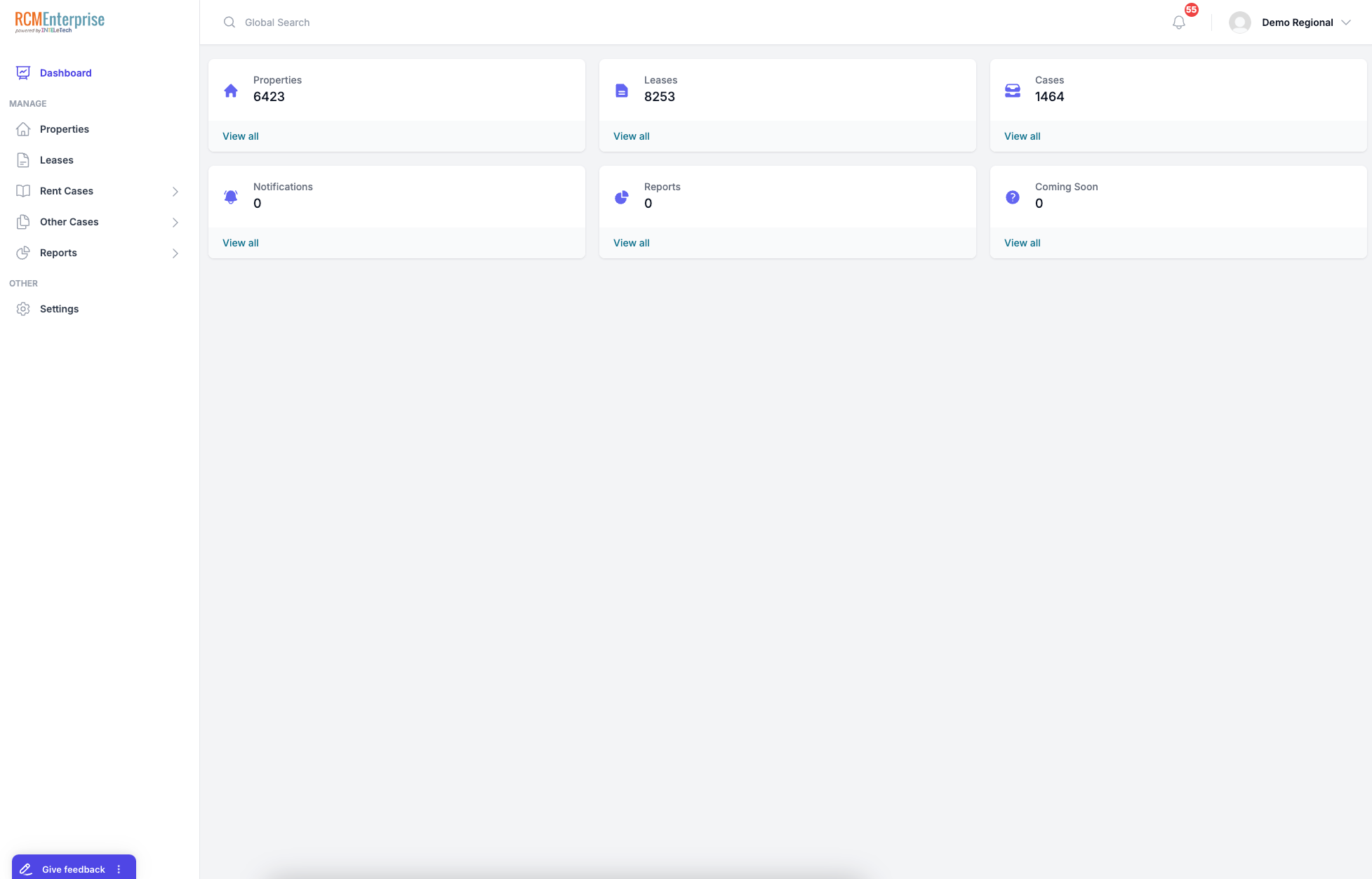 Rent Case Management SPA